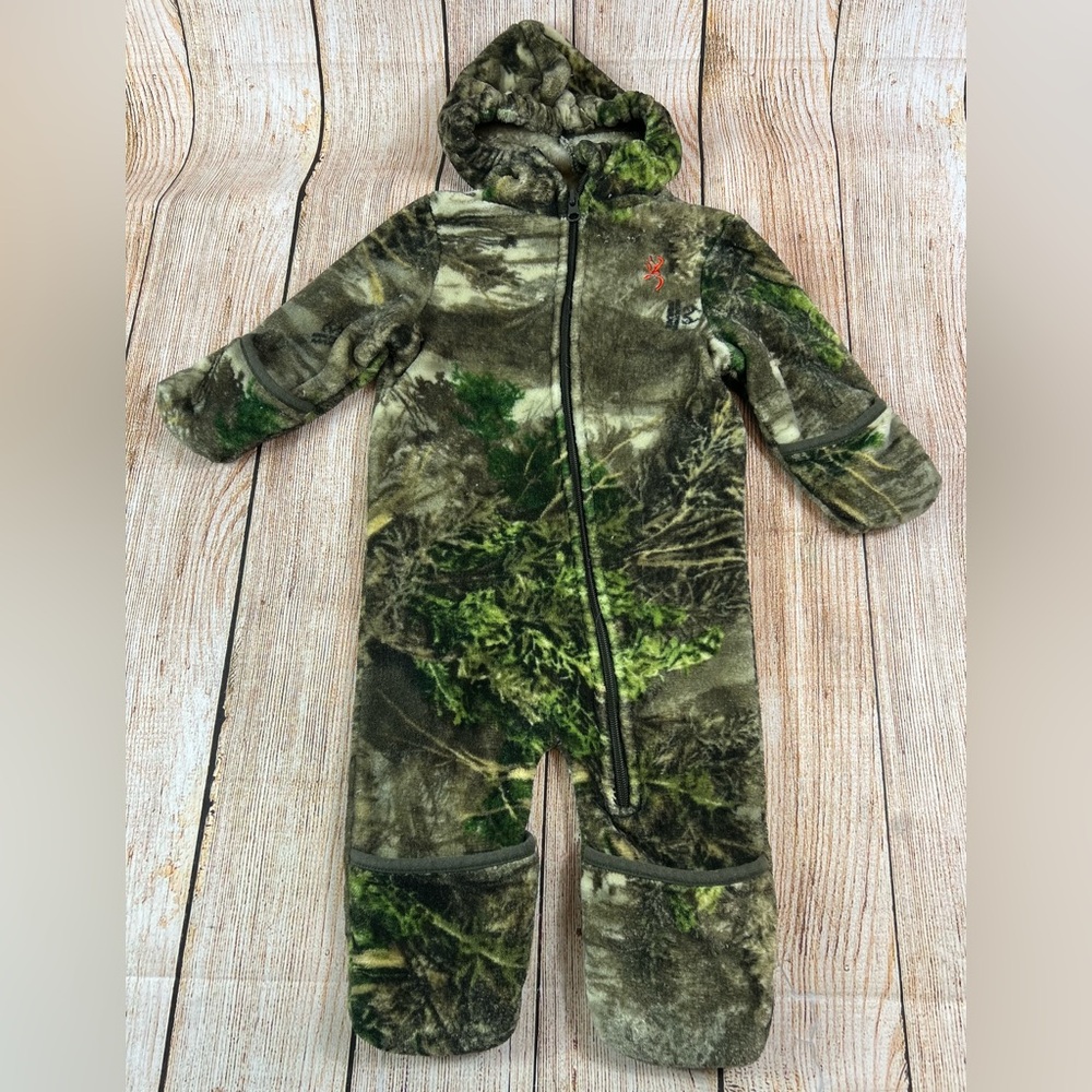 Browning Camo RealTree Baby Bunting Snowsuit Size 9 Months